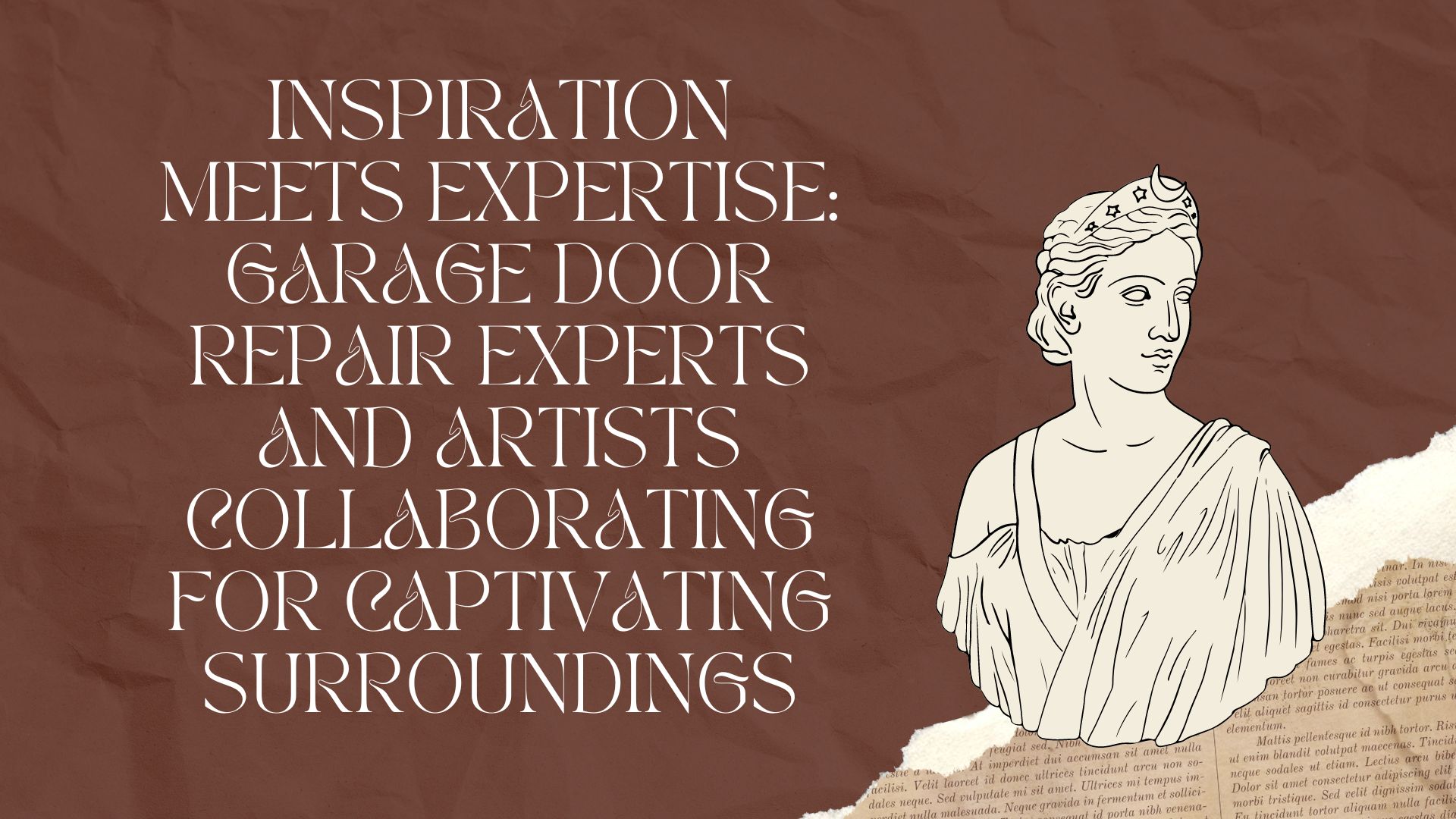 Garage Door Repair Experts and Artists Collaborating for Captivating Surroundings